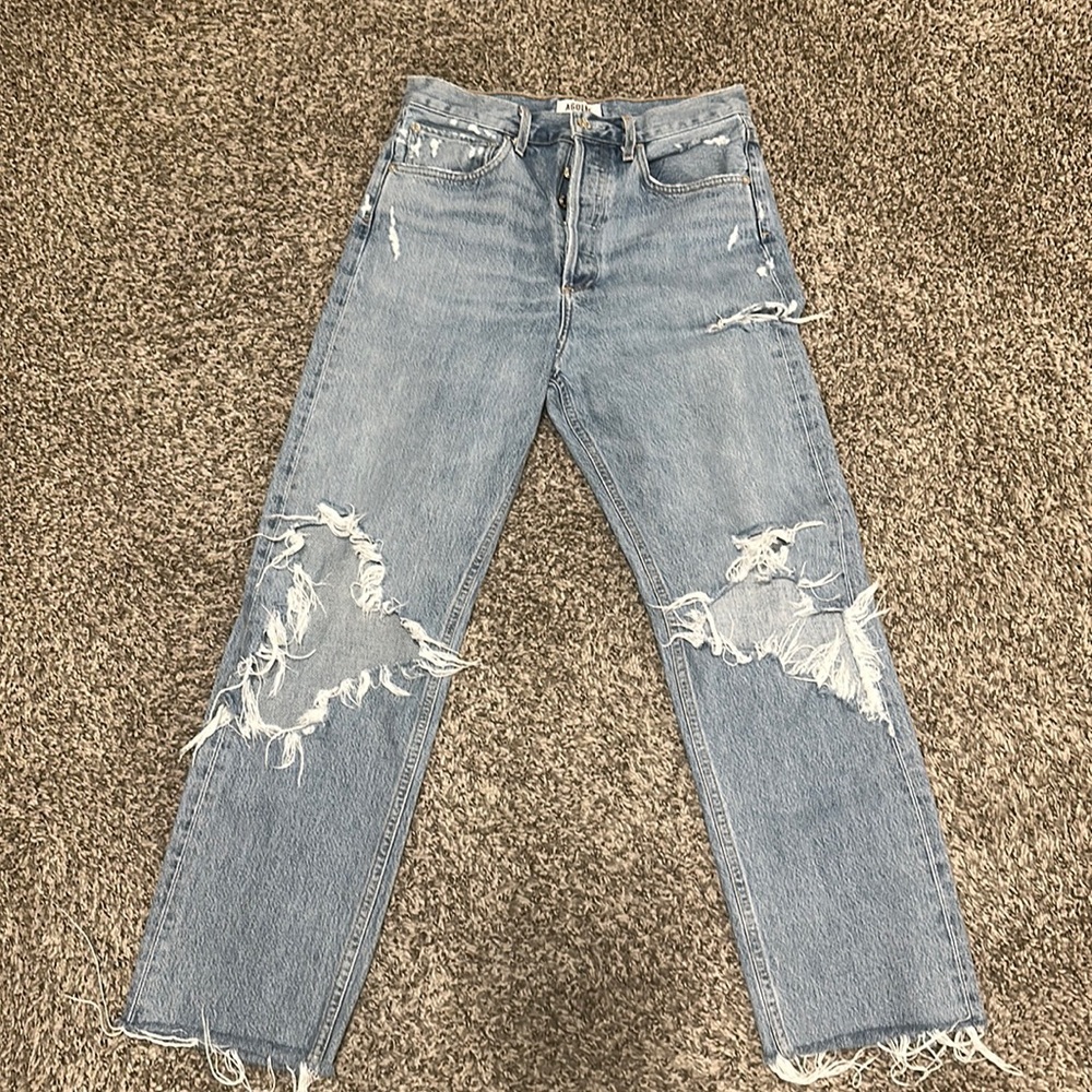 AGOLDE 90's Mid Rise Loose Fit in Fall Out